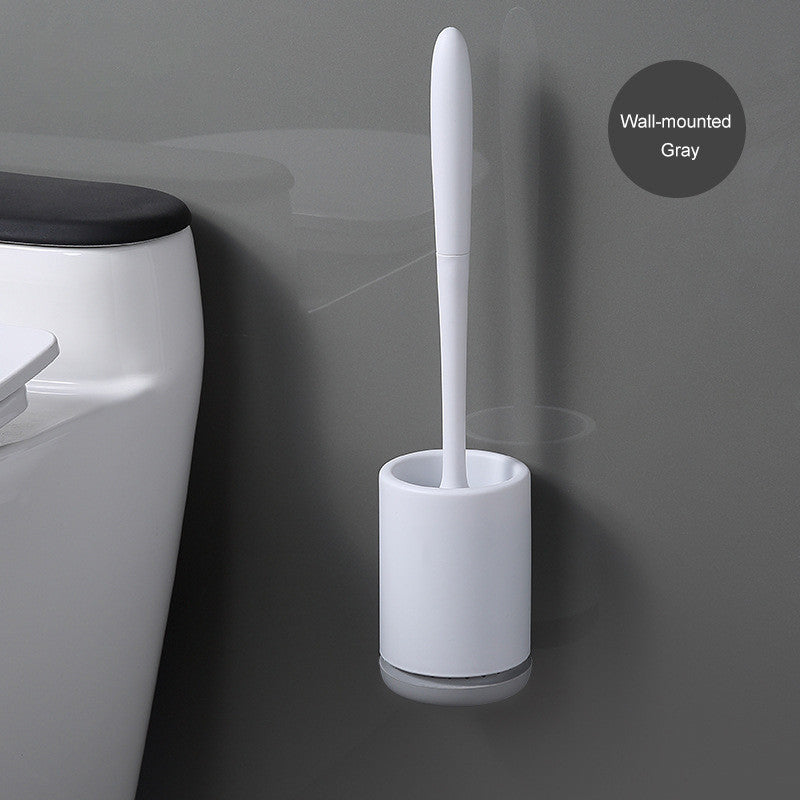 Tête de brosse en plastique souple antiadhésive pour toilettes