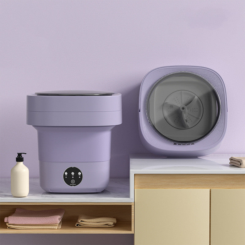 Mini machine à laver pliable et portable pour chaussettes, sous-vêtements et culottes. Grande capacité. 3 modèles avec essorage.