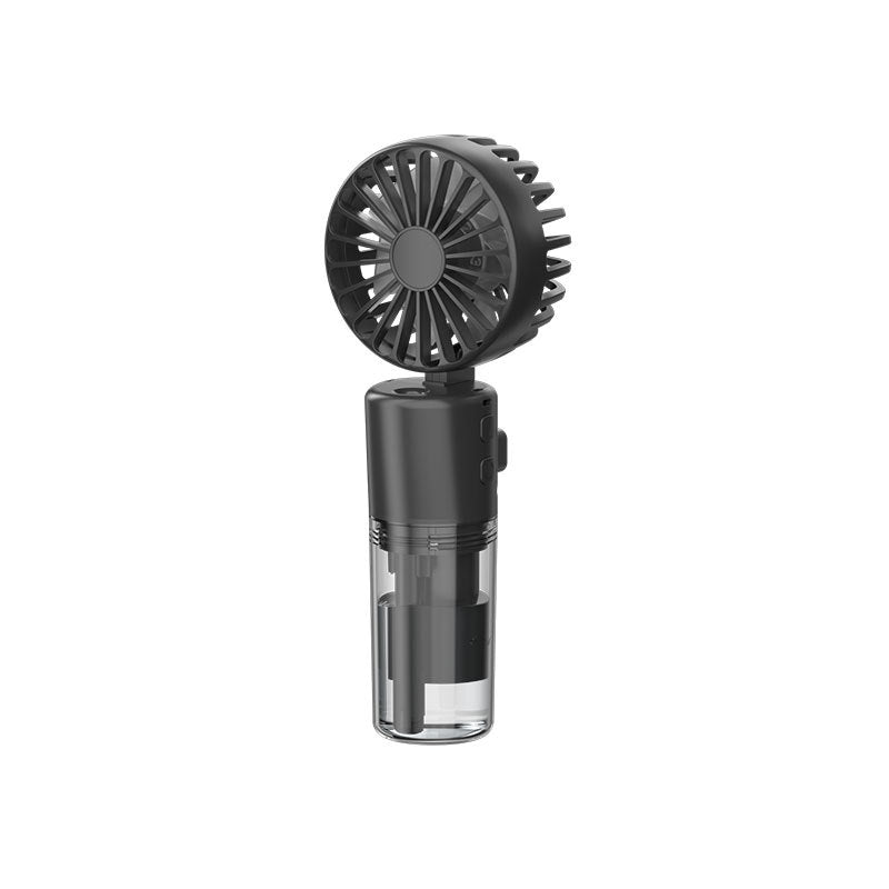 Ventilateur brumisateur portable à 4 vitesses, rechargeable par USB, idéal pour l'été et parfait pour l'extérieur.