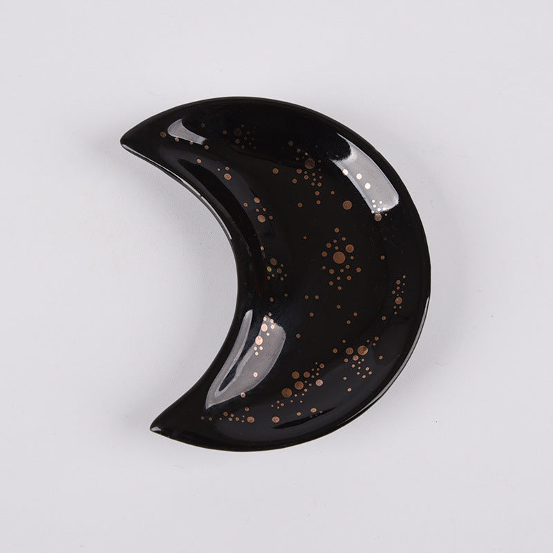 Porte-bijoux en céramique en forme de lune - Décoration intérieure