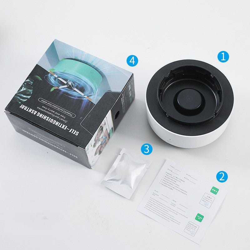 Cendrier purificateur d'air avec élimination de fumée et purification par anions - Appareil portable pour voiture