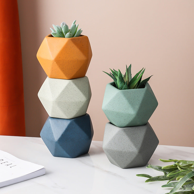 Pot de fleurs créatif en céramique avec motif de viande pour le jardinage à domicile