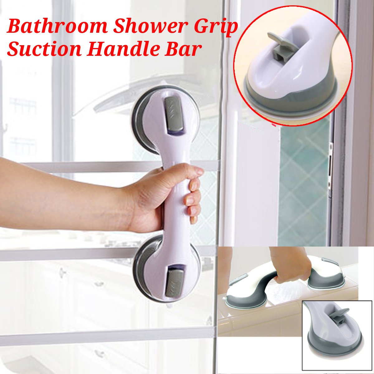 Rambarde de salle de bain à ventouses antidérapante