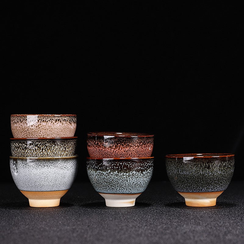 Coffret cadeau pour la maison : service à thé Kung Fu en céramique Kiln Change