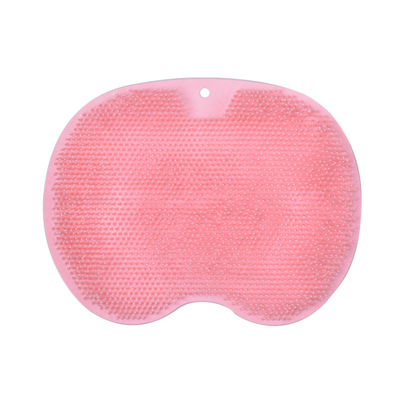 Brosse de bain massante, tapis de bain antidérapant, brosse de massage du dos, ventouse en silicone, coussinet de massage des pieds, outil de nettoyage du corps