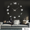 Horloge murale surdimensionnée en acrylique, horloge murale moderne pour salon, horloge miroir