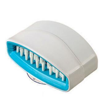 Brosse de nettoyage créative pour couteaux et fourchettes de cuisine avec ventouse, brosse pour fruits et légumes, brosse de nettoyage de cuisine