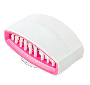 Brosse de nettoyage créative pour couteaux et fourchettes de cuisine avec ventouse, brosse pour fruits et légumes, brosse de nettoyage de cuisine