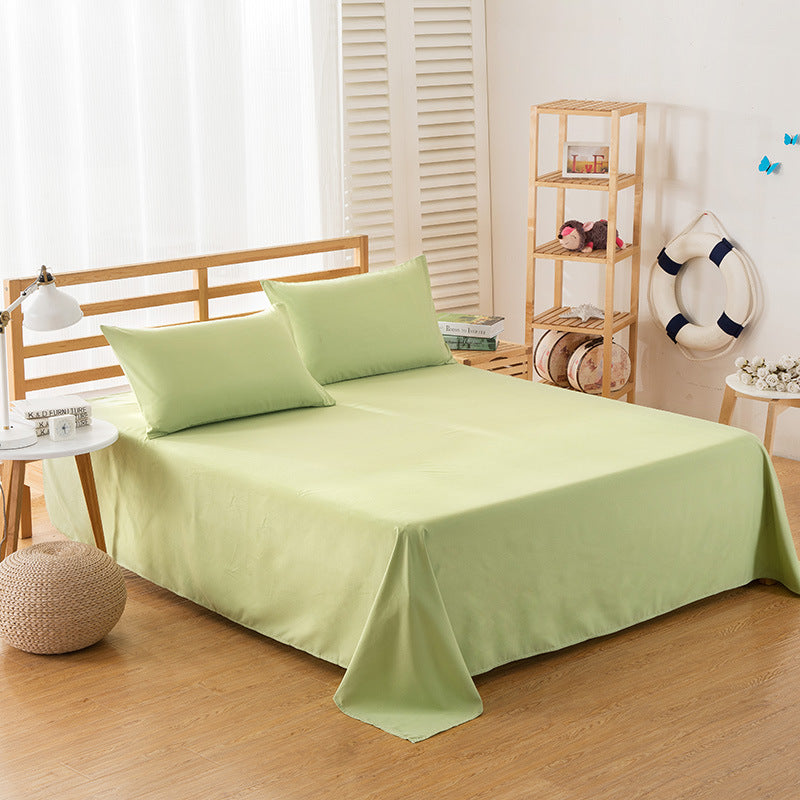 Draps de lit supplémentaires en polyester et coton de couleur pure, pour hôtels et maisons