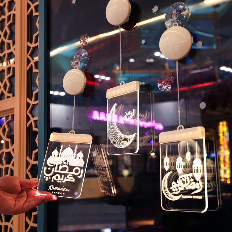 Lampe suspendue LED Ramadan Château Lune Pélose 3D