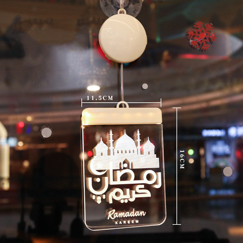 Lampe suspendue LED Ramadan Château Lune Pélose 3D