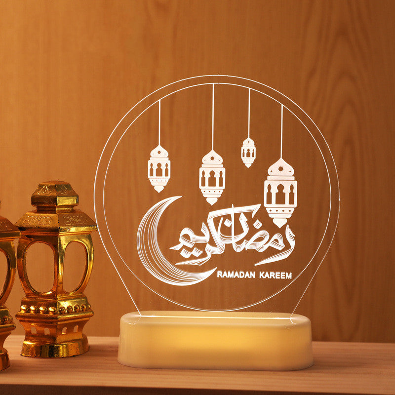 Lampe suspendue LED Ramadan Château Lune Pélose 3D