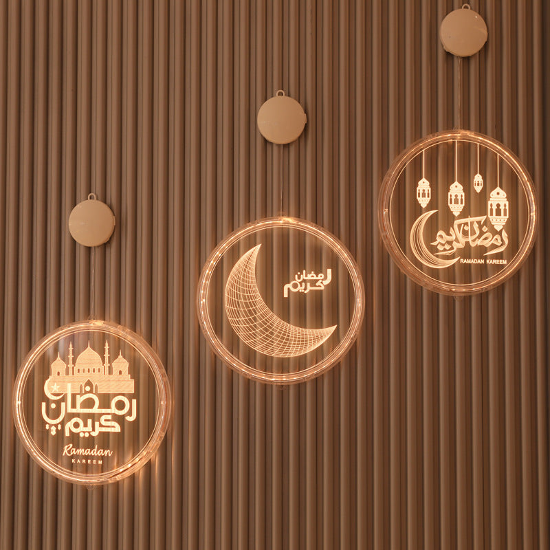 Lampe suspendue LED Ramadan Château Lune Pélose 3D