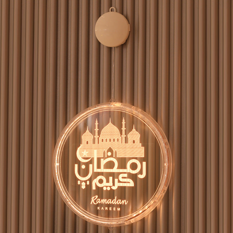 Lampe suspendue LED Ramadan Château Lune Pélose 3D