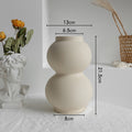 Vase en céramique minimaliste pour composition florale sèche, décoration intérieure, ornement pour salon, vases artistiques