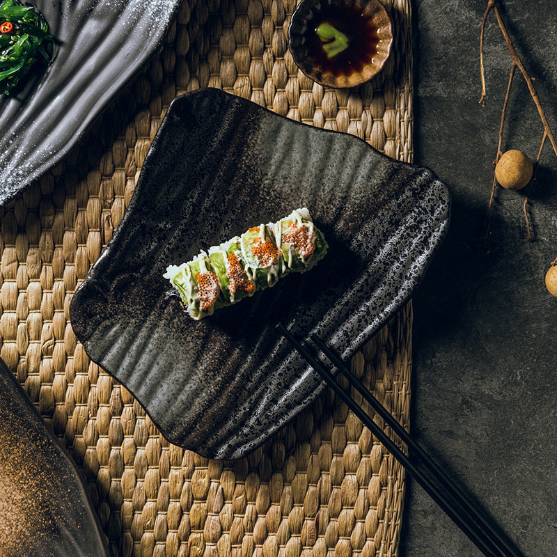Assiette à sushi plate, assiette créative pour la maison