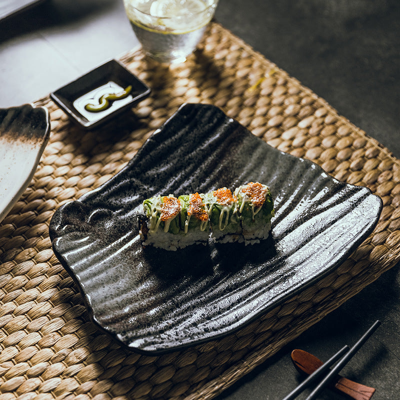 Assiette à sushi plate, assiette créative pour la maison