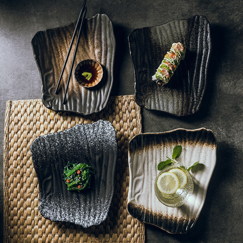 Assiette à sushi plate, assiette créative pour la maison