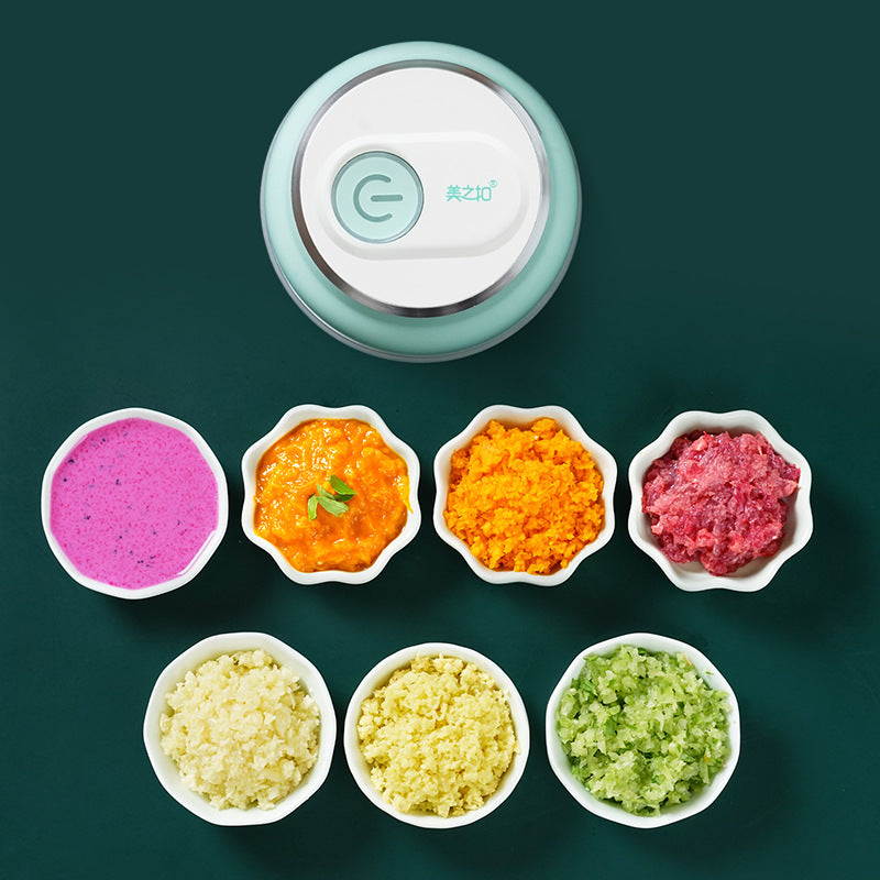 Mini hachoir à ail électrique portable, presse-purée, hachoir à légumes, fruits et viande.