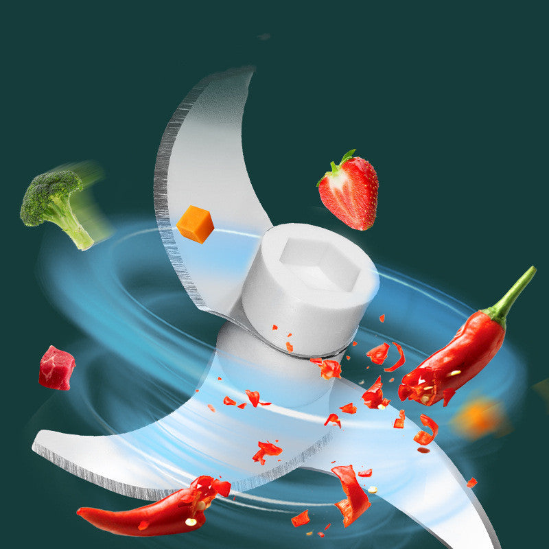 Mini hachoir à ail électrique portable, presse-purée, hachoir à légumes, fruits et viande.