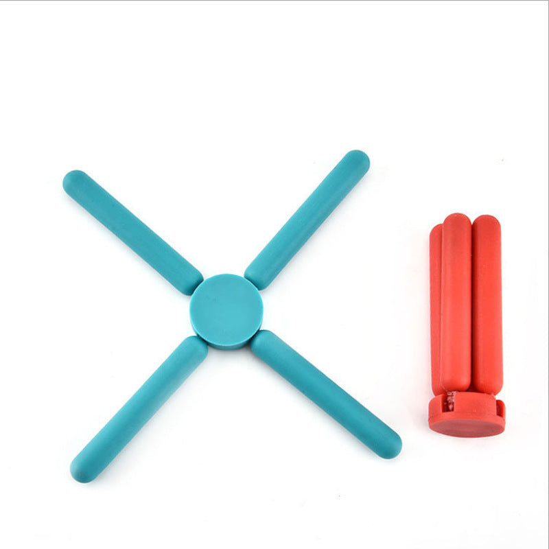 Set de table pliable en silicone, dessous de tasse isolant en forme de croix, support de téléphone portable, accessoires de cuisine pour la maison et la maison