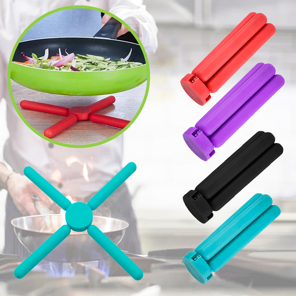 Set de table pliable en silicone, dessous de tasse isolant en forme de croix, support de téléphone portable, accessoires de cuisine pour la maison et la maison