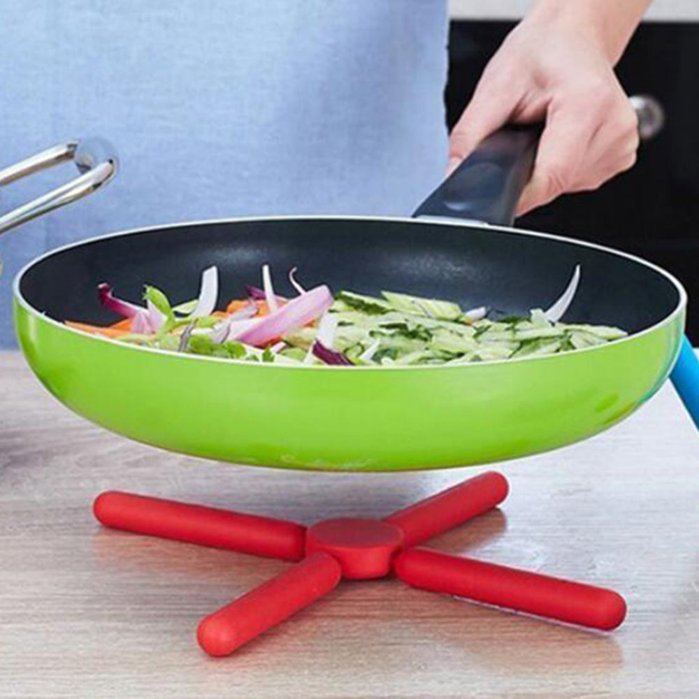 Set de table pliable en silicone, dessous de tasse isolant en forme de croix, support de téléphone portable, accessoires de cuisine pour la maison et la maison