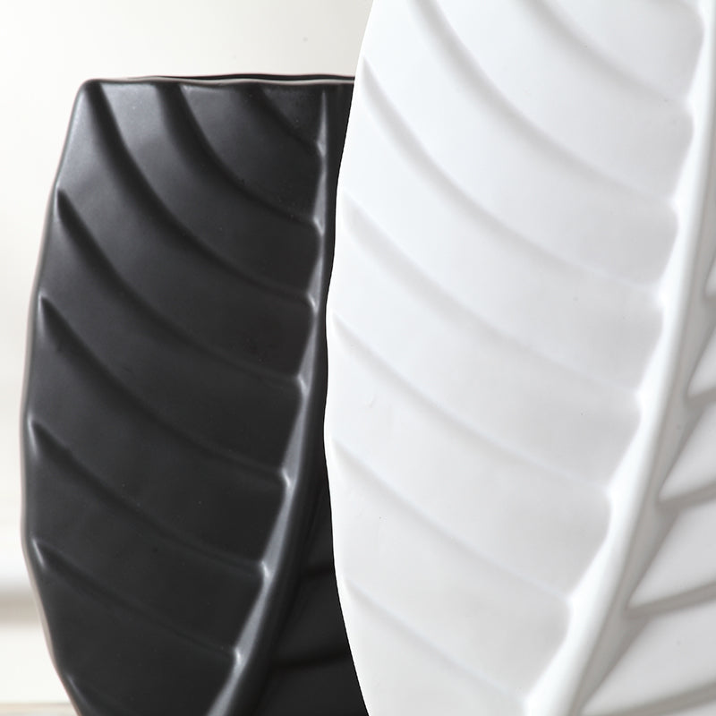 Meuble TV moderne en forme de feuilles, décoration de table nordique, vase en céramique de luxe
