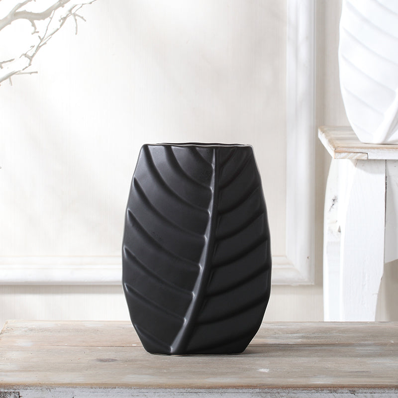 Meuble TV moderne en forme de feuilles, décoration de table nordique, vase en céramique de luxe