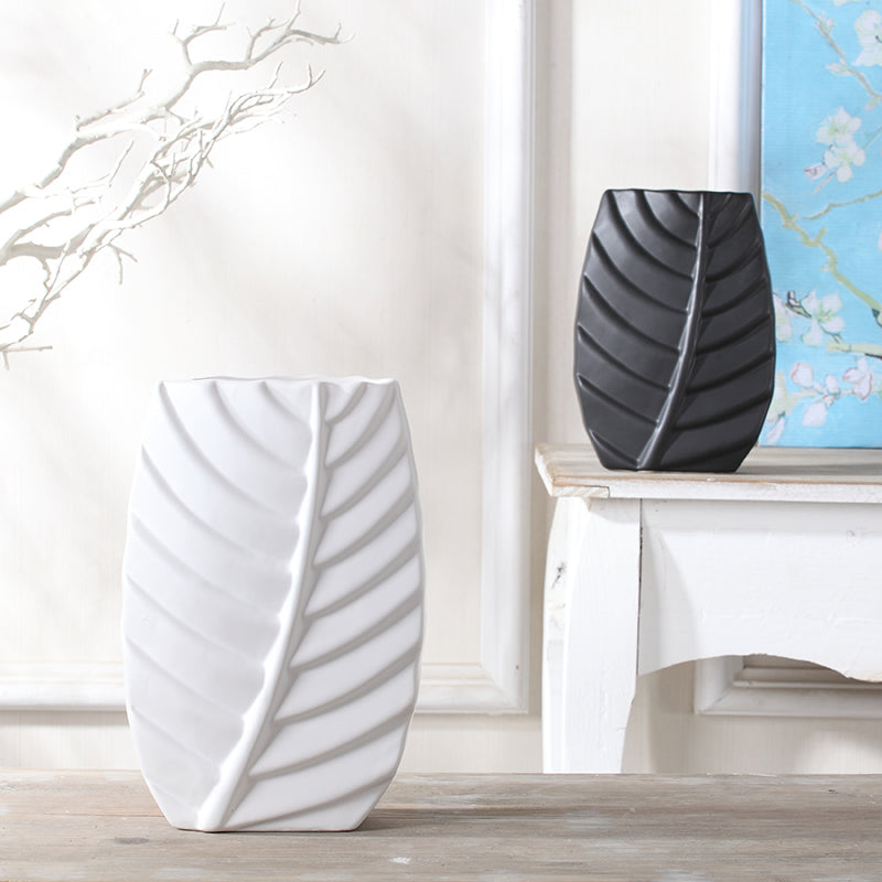 Meuble TV moderne en forme de feuilles, décoration de table nordique, vase en céramique de luxe