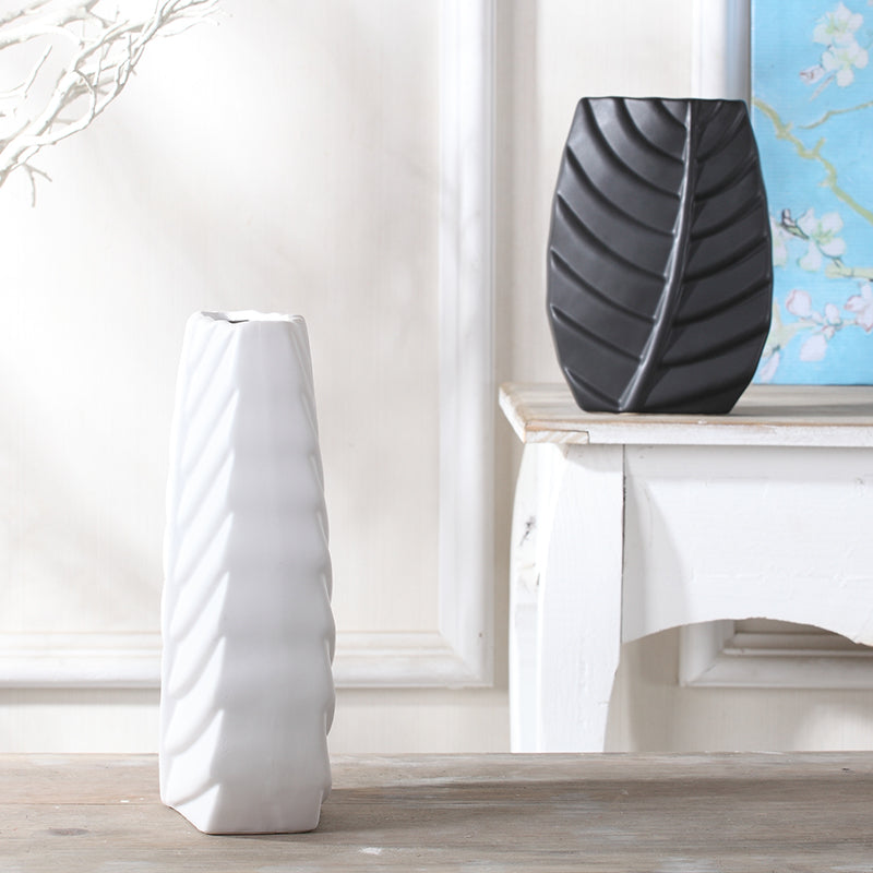 Meuble TV moderne en forme de feuilles, décoration de table nordique, vase en céramique de luxe