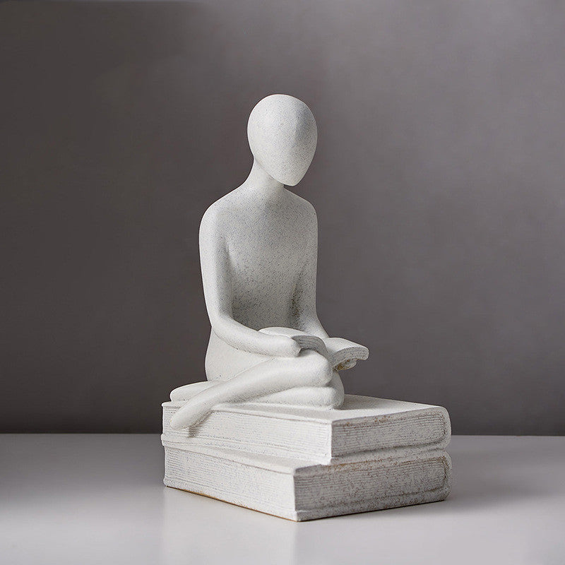 Décoration de salon nordique, statue abstraite, sculpture d'art moderne, décoration esthétique de chambre, statue d'amour
