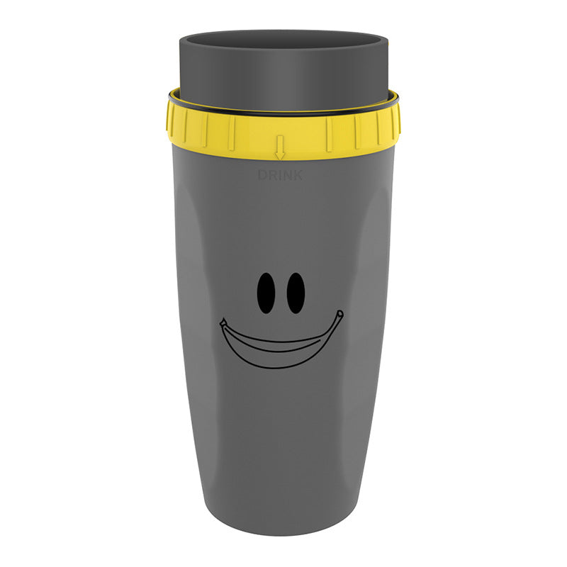 Gobelet isotherme portable sans couvercle à double paroi avec paille, idéal pour les voyages, les enfants et les adultes.