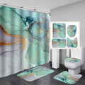 Magnifiques rideaux de douche modernes 3D, ensemble de rideaux de salle de bain, tapis de bain antidérapant, tapis doux et absorbant l'eau, décoration intérieure