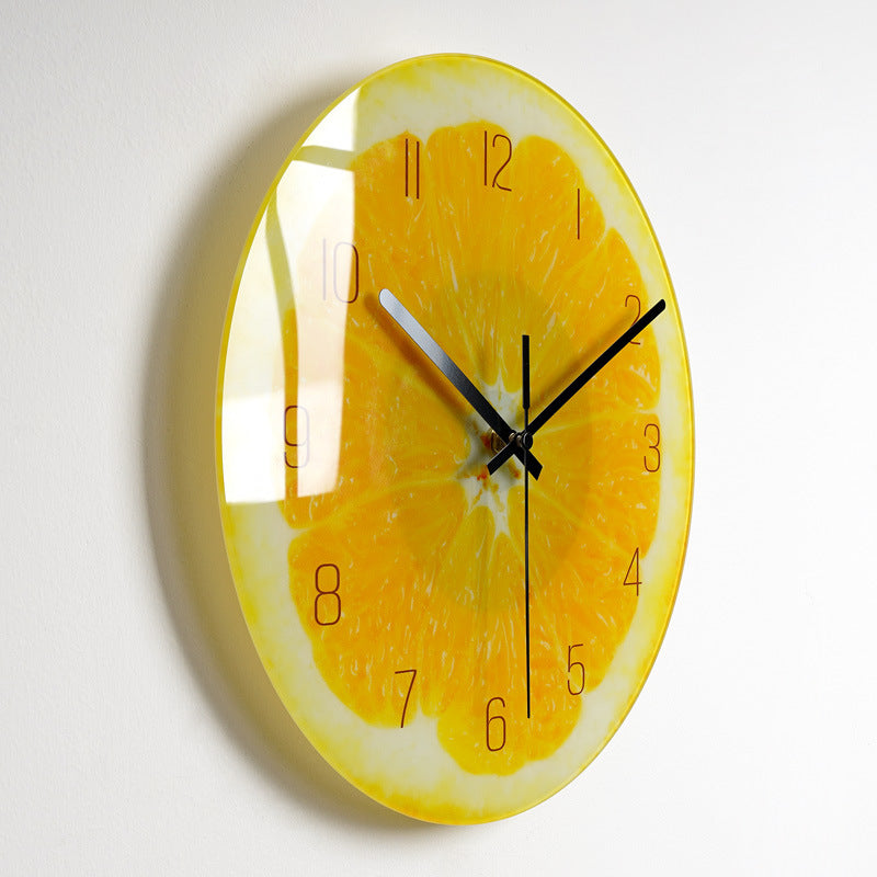 Horloge murale silencieuse de luxe pour salon, horloge en verre