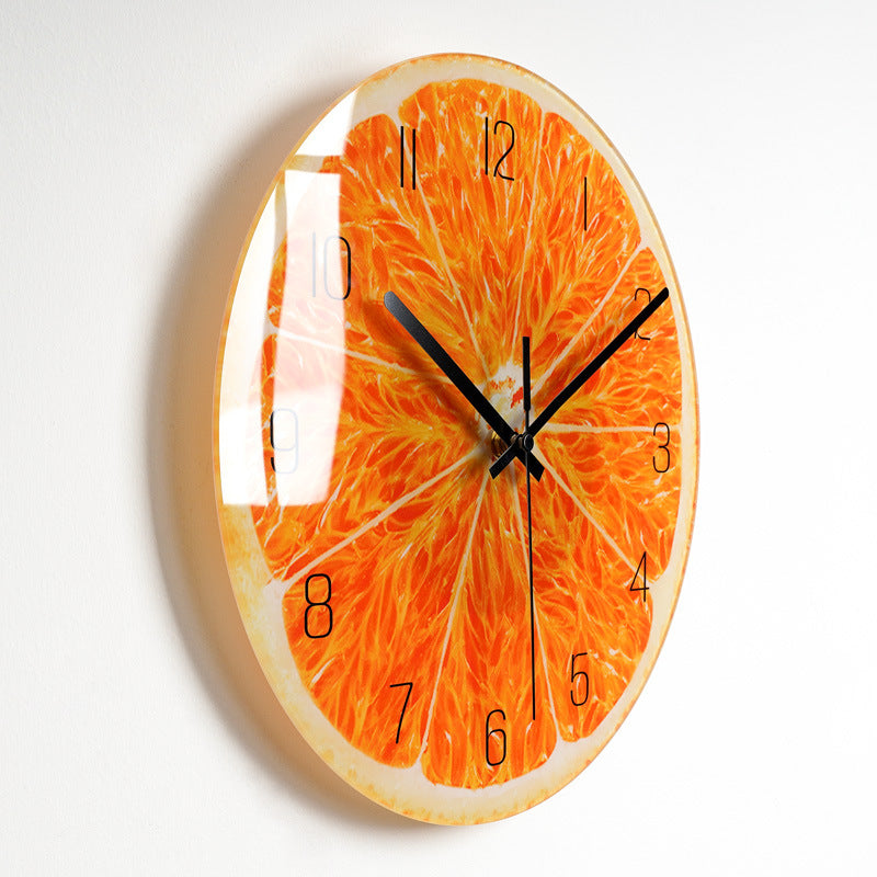 Horloge murale silencieuse de luxe pour salon, horloge en verre