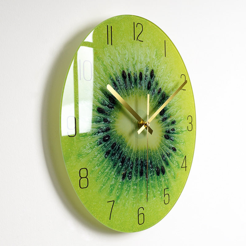 Horloge murale silencieuse de luxe pour salon, horloge en verre