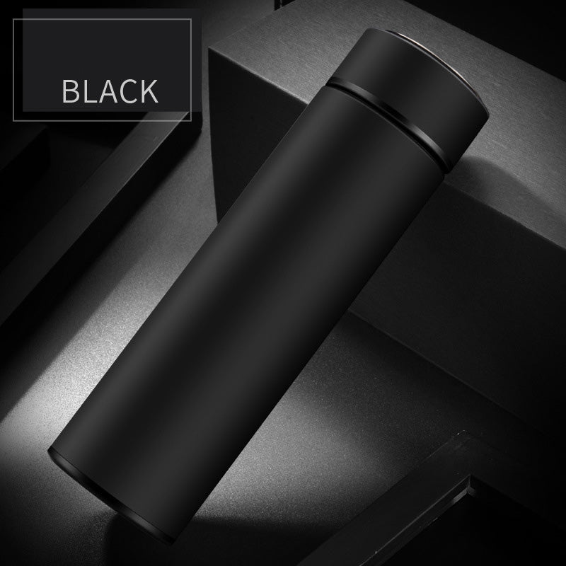 Bouteille d'eau isotherme en acier inoxydable de 450 ml à double paroi sous vide, idéale pour les voyages d'affaires, le sport et les activités de plein air.