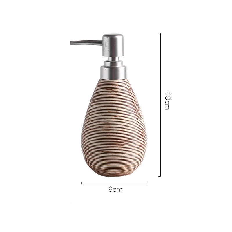 Flacon de gel douche pour salle de bain, flacon de lotion, céramique de salle de bain