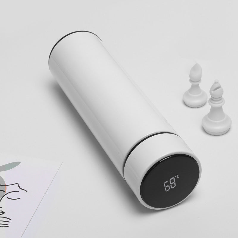 Bouteille isotherme intelligente en acier inoxydable avec affichage de la température, tasse à café isotherme.