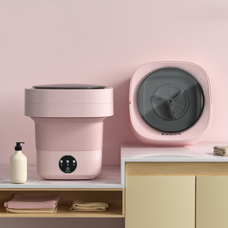 Mini machine à laver pliable et portable pour chaussettes, sous-vêtements et culottes. Grande capacité. 3 modèles avec essorage.