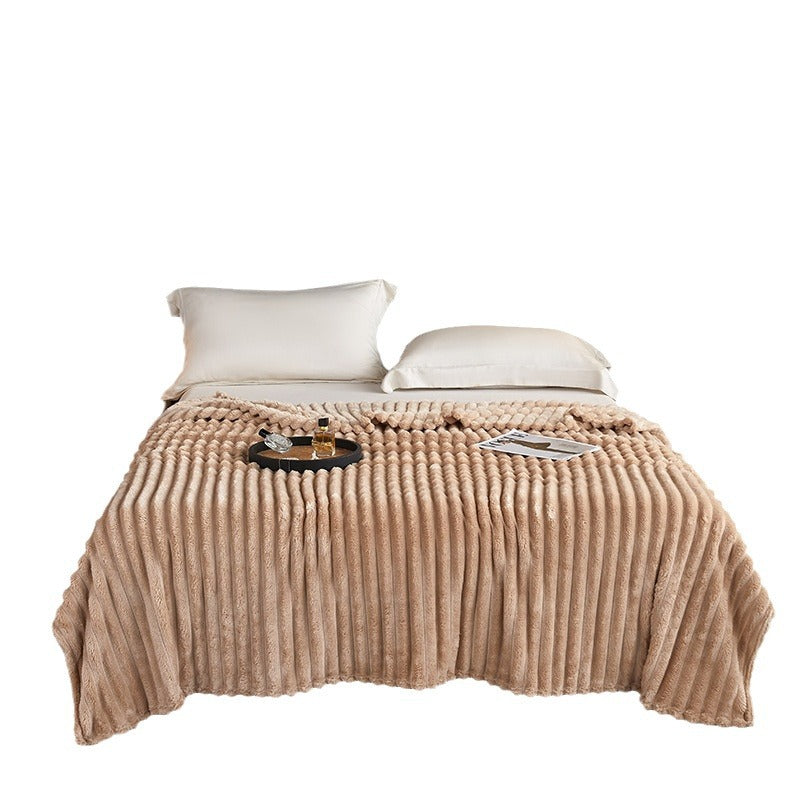 Couverture double face en peluche lapin, couverture pour la maison ou le bureau