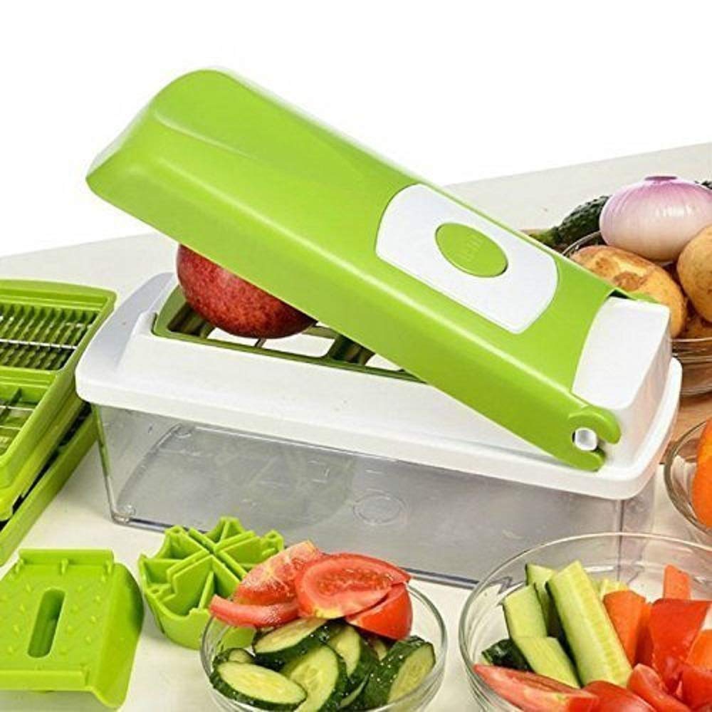 12 pièces Hachoir à légumes multifonctionnel avec poignée, râpe, coupe-légumes, ustensiles de cuisine