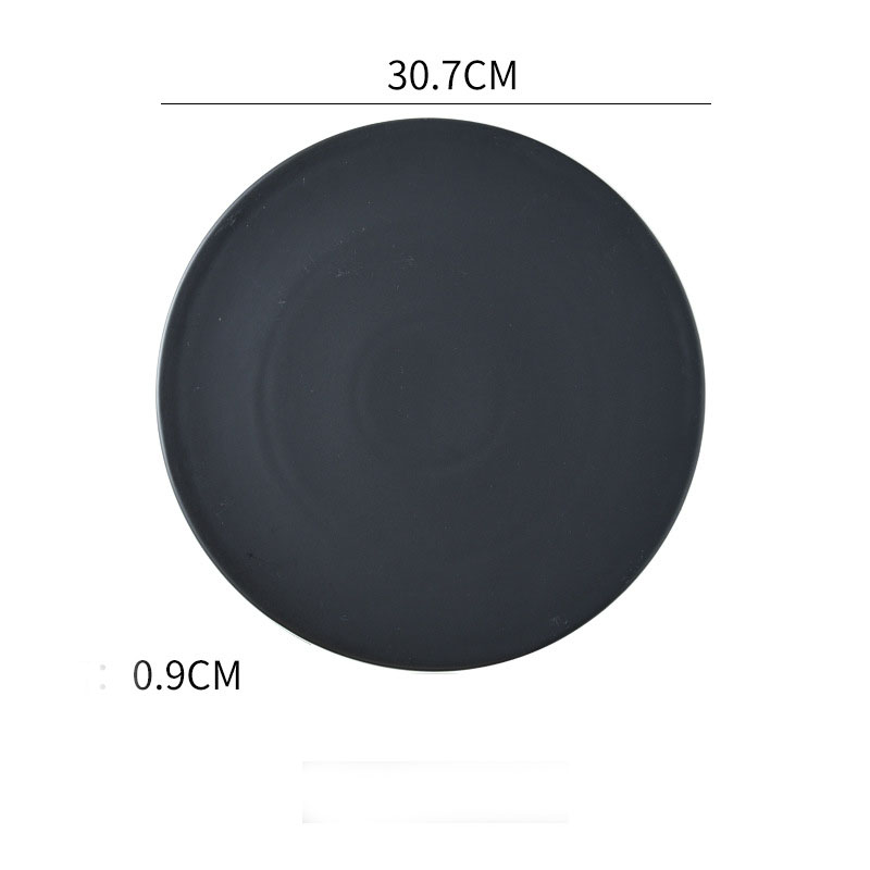 Assiette à sushi ronde mate Home Simple