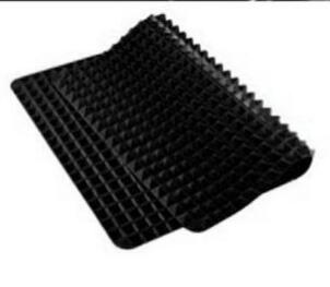 Tapis de cuisson pyramidal en silicone antiadhésif avec grille, tapis de cuisson polyvalent pour four et barbecue, tapis résistant à la chaleur, ustensiles et accessoires de cuisine