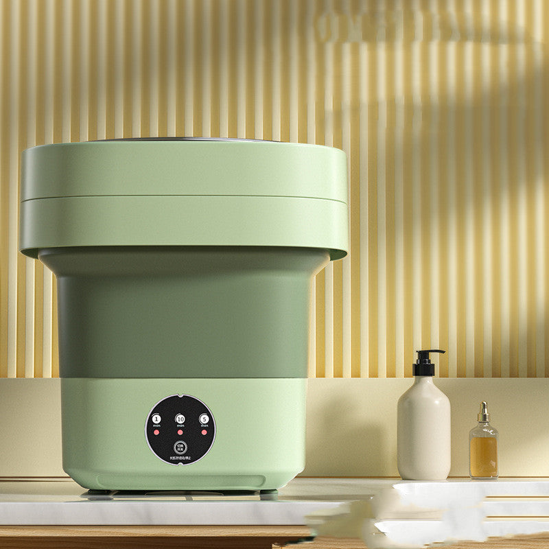Mini machine à laver pliable et portable pour chaussettes, sous-vêtements et culottes. Grande capacité. 3 modèles avec essorage.