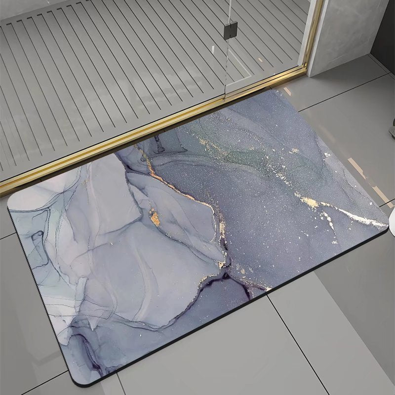 Coussin absorbant antidérapant en boue de diatomées pour salle de bain