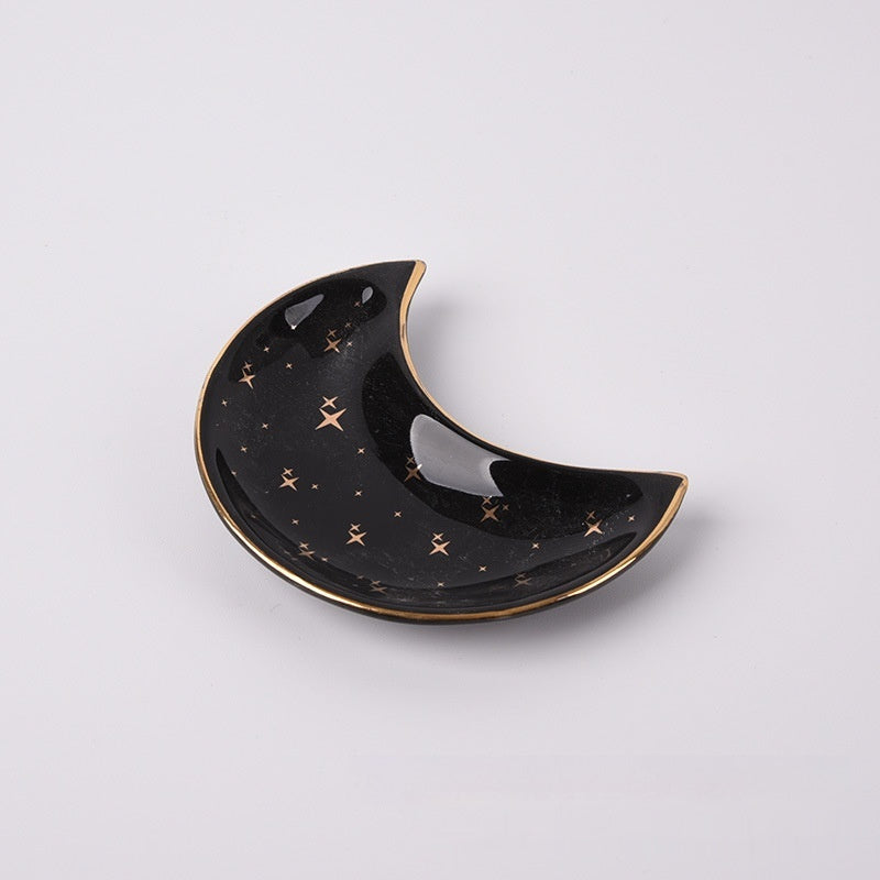 Porte-bijoux en céramique en forme de lune - Décoration intérieure