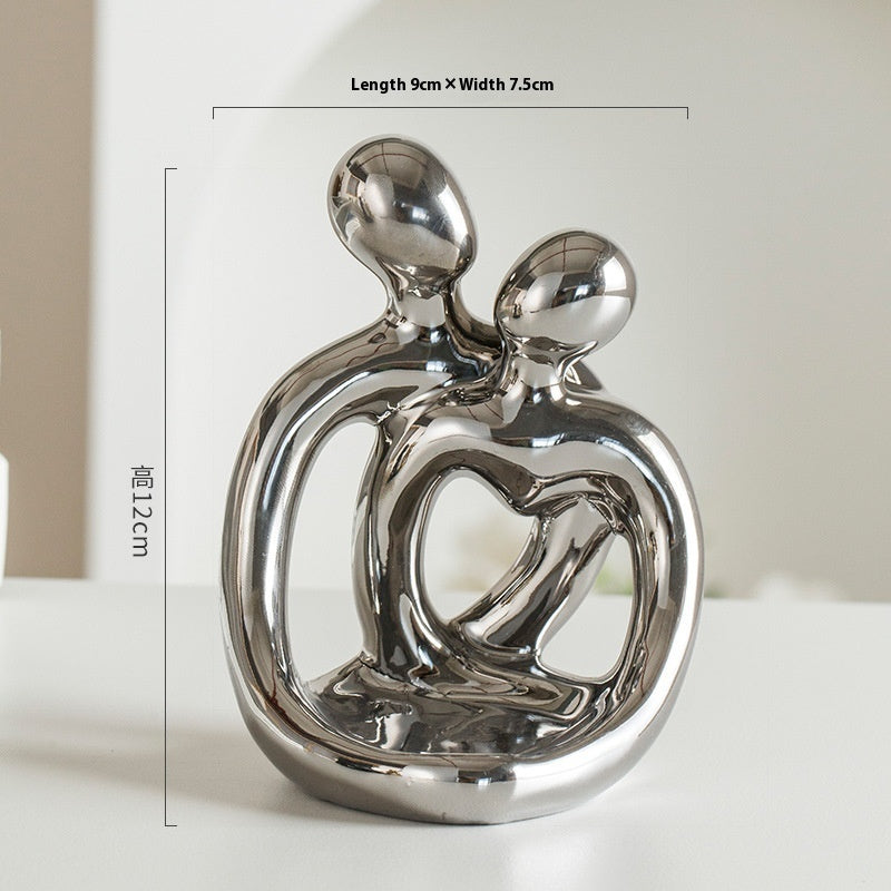 Bougeoir en céramique pour couple, style nordique moderne, style rétro, pour bougie d'aromathérapie, ornement