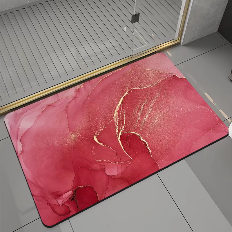 Coussin absorbant antidérapant en boue de diatomées pour salle de bain